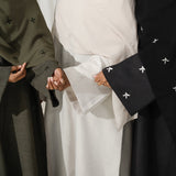 Motifé Closed Abaya - Olive Green